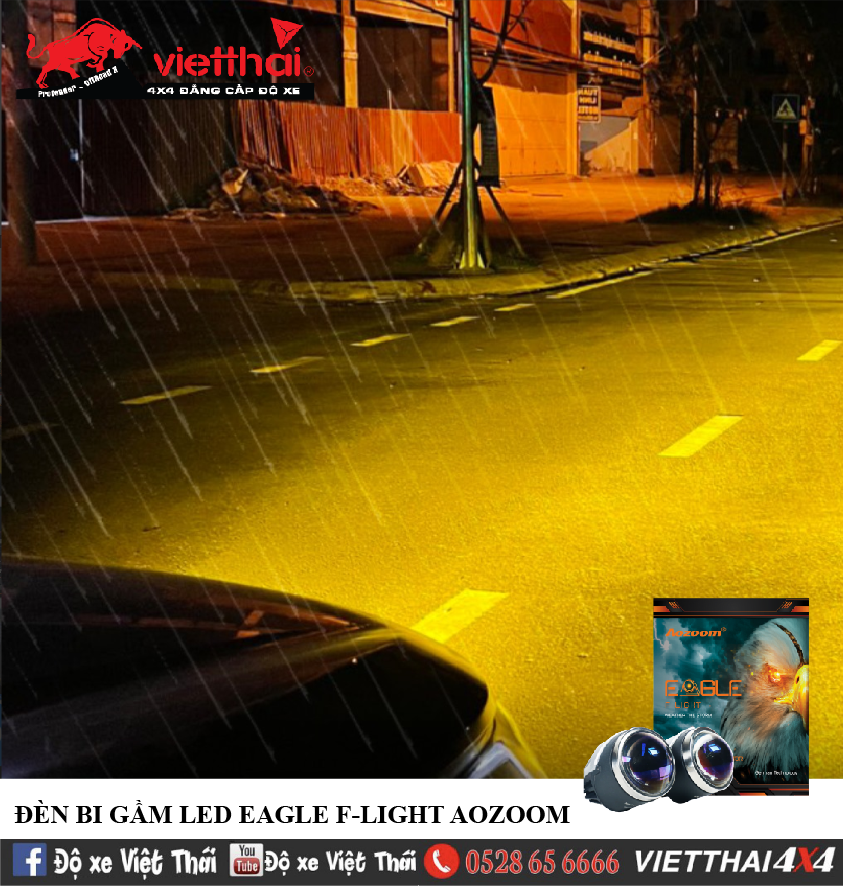 ĐÈN BI GẦM LED EAGLE F-LIGHT AOZOOM