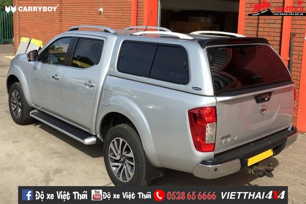 Nắp thùng cao cho bán tải Nissan Navara Carryboy S5