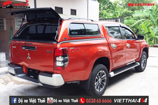 Nắp thùng cao xe bán tải Mitsubishi Triton Carryboy S5